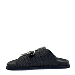 Ciabatta strass MODE 271 Mirror - Nappa Black