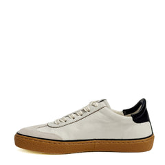 Sneaker LEATHER CROWN T - CFG 23101 - Bianco/Nero