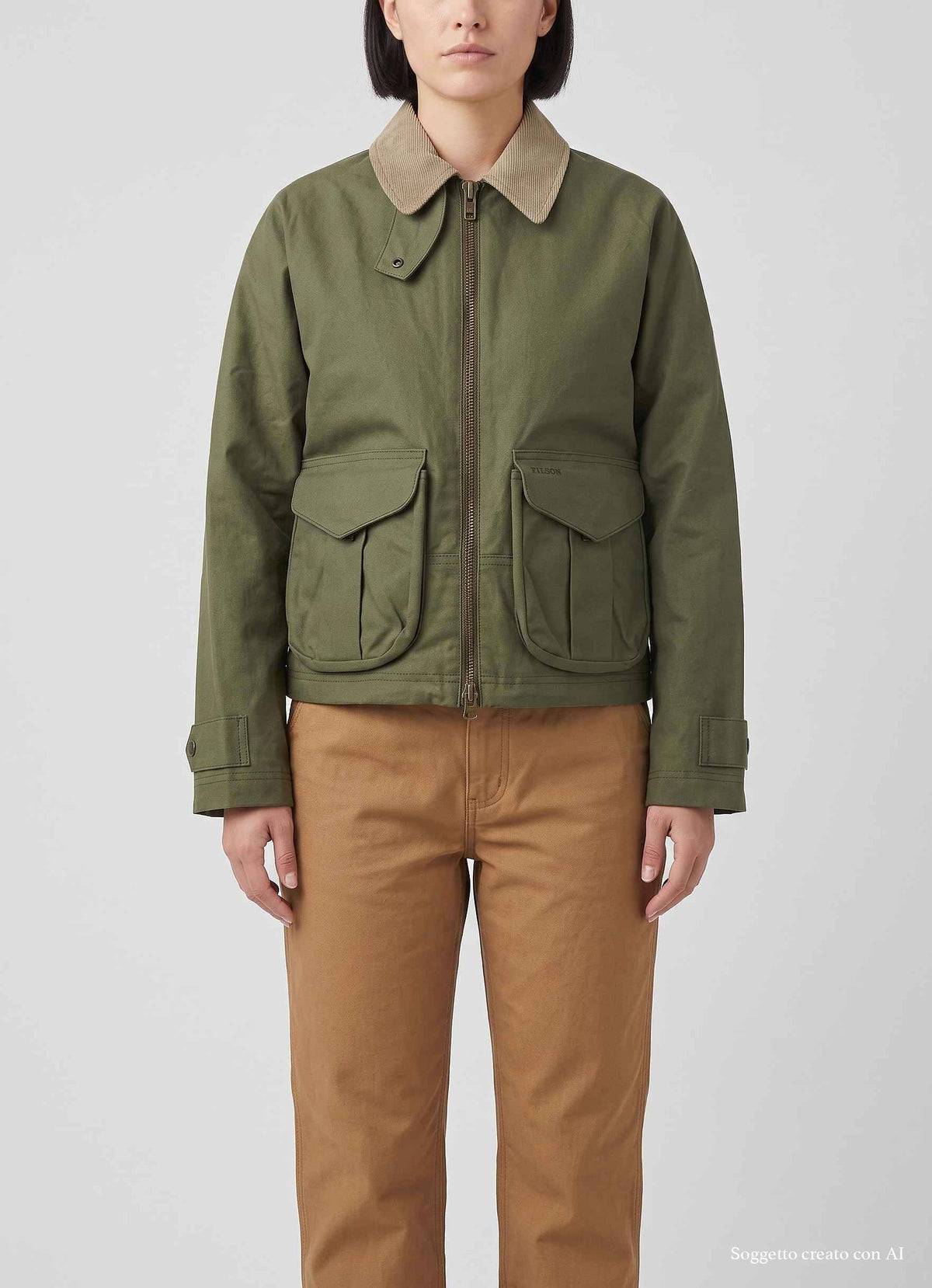 Giacca FILSON SHELTER CLOTH SHORT WORK FWCPS0006 - Sage Olive
