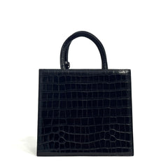 Borsa a mano SAINT BARTH SHOP BAG MIDI - Croco Nero 00777I