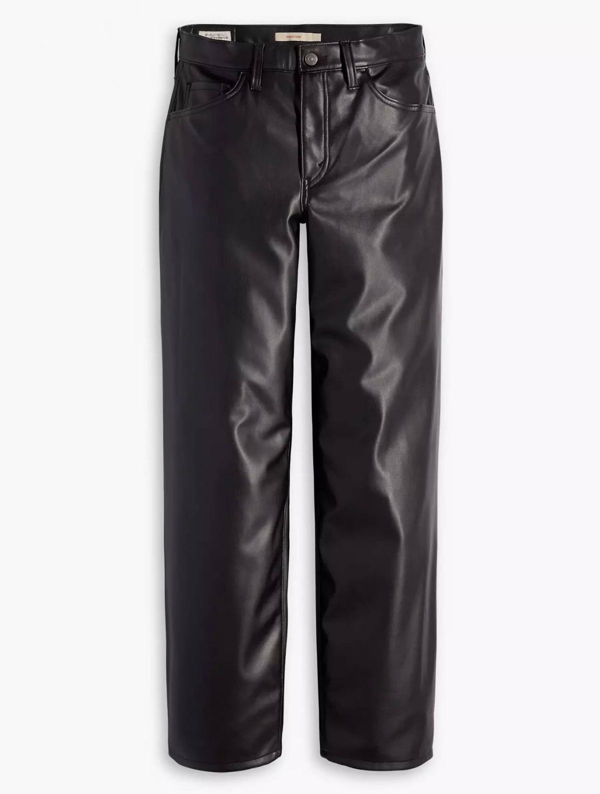 Baggy Dad Jeans In Faux Leather LEVI'S A4414-0000 - Black