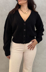 Cardigan KNITEREE KNW2547CA - Black