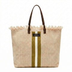Shopper MANIKOMIO 2 PROJECT COTTON STRIPE - Gold
