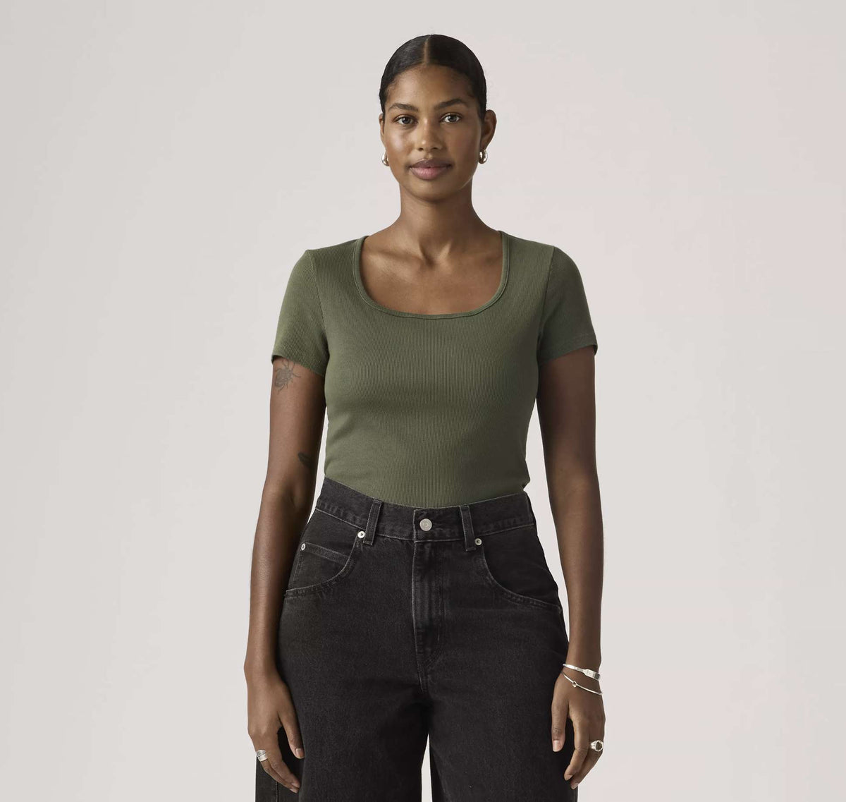 T-shirt LEVI'S Essential Sqrd Neck Tee 003PU-0015 - Garment Dye