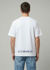 T-shirt Bulletproof GCDS - Optic White/Blue
