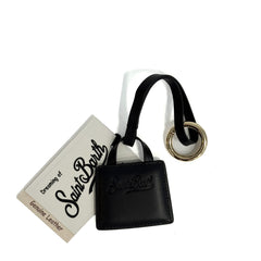 Bag Charm SAINT BARTH - Leather Nero 00726I
