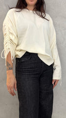 Maglia girocollo AKEP 11061 - Ecrù