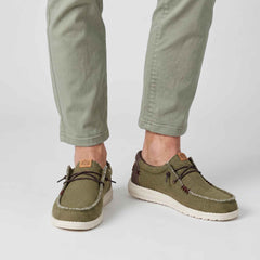 Sneaker HEY DUDE Wally Braided 40003 - Burnt Olive