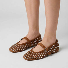 Ballerina STEVE MADDEN RERUN - Chestnut Suede