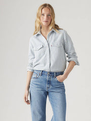 LEVI'S 16786-0091 Navy Stripe Western Shirt