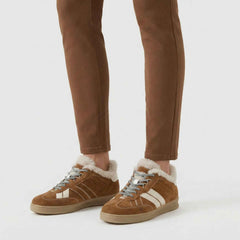 Sneaker WOOLRICH Doubleu Camoscio - Caramel/Beige