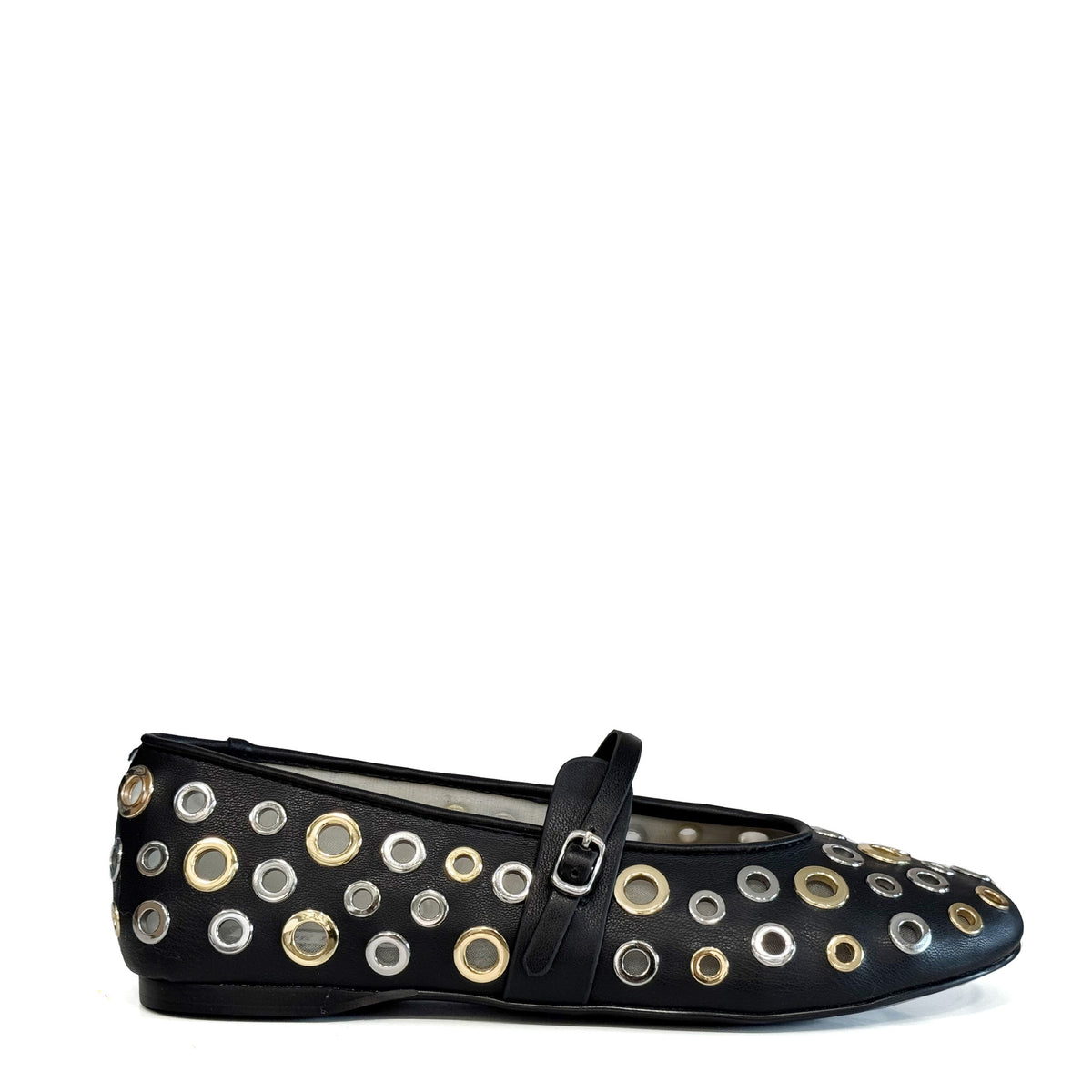 Ballerina STEVE MADDEN REJOICE-S - Black/Sil/Gold