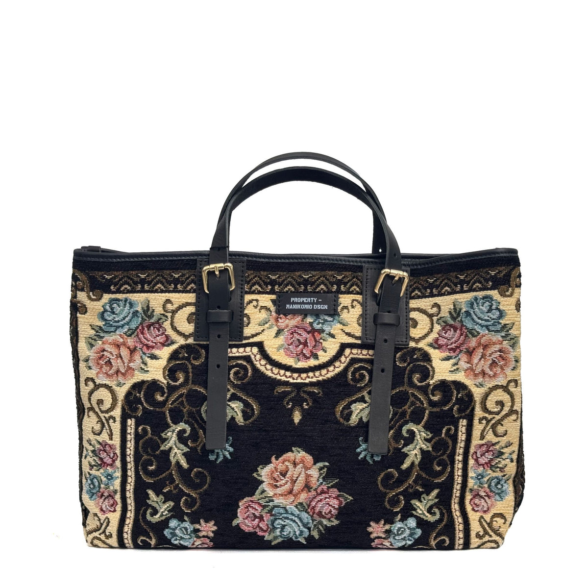 Borsa MANIKOMIO Shopping Rug - Nero