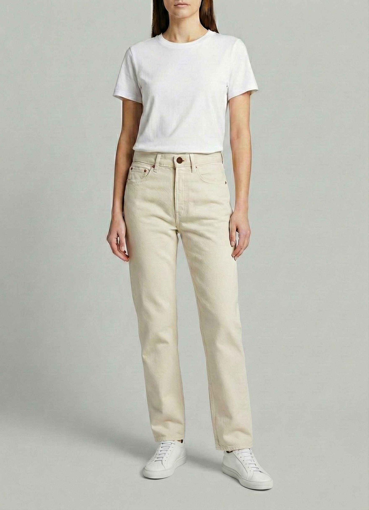 Jeans CYCLE Bella mid rise mom fit - Stone