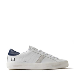 Sneaker  D.A.T.E. HILL LOW CALF - White-Blue