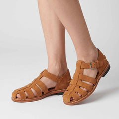 Sandalo SEBAGO Gurkha Fleshout Woman 72122FW - Brown Cognac