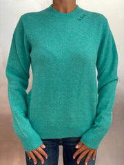 Maglione Half Neck SAINT BARTH Sorbonne 00715G - Watergreen