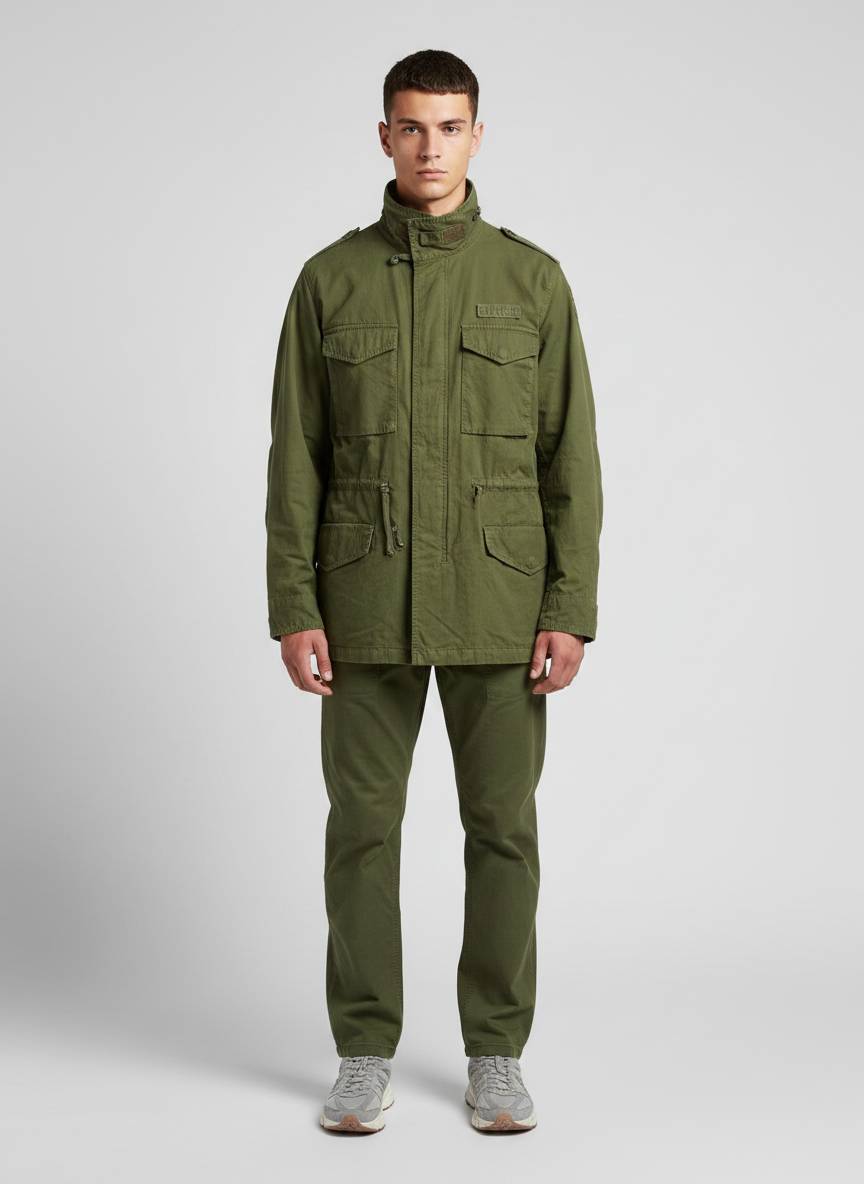 Jacket Gabardine BLEEKER TRAVIS 6514 - Militare