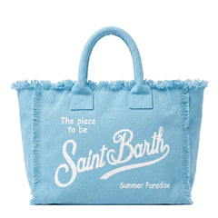 Borsa a spalla SAINT BARTH VANITY 00165L - Azzurro