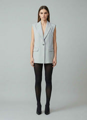 Gilet monopetto over GAELLE PARIS GAABW09810 - Gessato