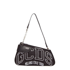 Borsa a spalla GCDS Logo - Nero