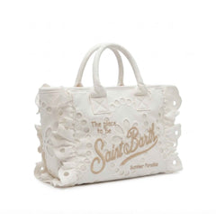 Borsa a mano SAINT BARTH COLETTE VOLANT 09063L - Bianco