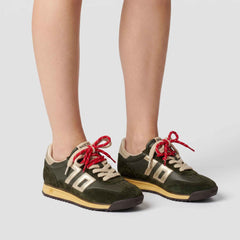 Sneaker BACK 70 JOGGER N101 - Spongy Nappa Forest/Gold