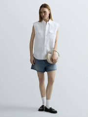 Camicia smanicata REPLAY W2437.000.84004ET. 011 - Bianco