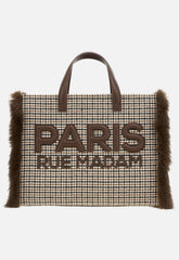 Borsa RUE MADAM MEGEVE TOTE - Pied de poule