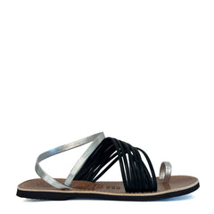 Sandalo basso F.M.P. 3281 - Nero/Argento