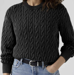 Pullover Boyfriend Cable Crew LEVI'S 0037S-0008 - Pirate Black