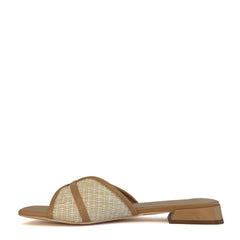 Ciabattina FRANCESCO MILANO J19-01K - Bianco/Beige