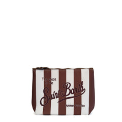 Pochette SAINT BARTH ALINE 09242L - Stripes Pop Bianco/Marrone