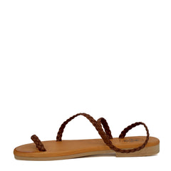 Sandalo basso ARTIGIANATO TOSCANO PAOLA - Treccia Cuoio