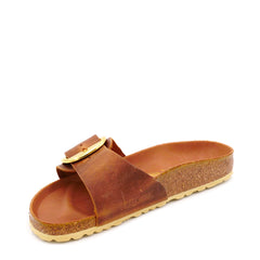 Slipper BIRKENSTOCK MADRID Big Buckle Oiled - COGNAC 1006525