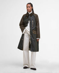 Giaccone cerato Evette BARBOUR LWX1485 OL52 - Fern/Tartan