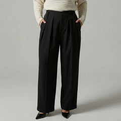 Pantalone vita media con pinces GAELLE PARIS GAABW06701 - Nero