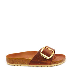 Slipper BIRKENSTOCK MADRID Big Buckle Oiled - COGNAC 1006525