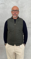 Smanicato BLEEKER Wool Check Reversible Owl 5020 - Green