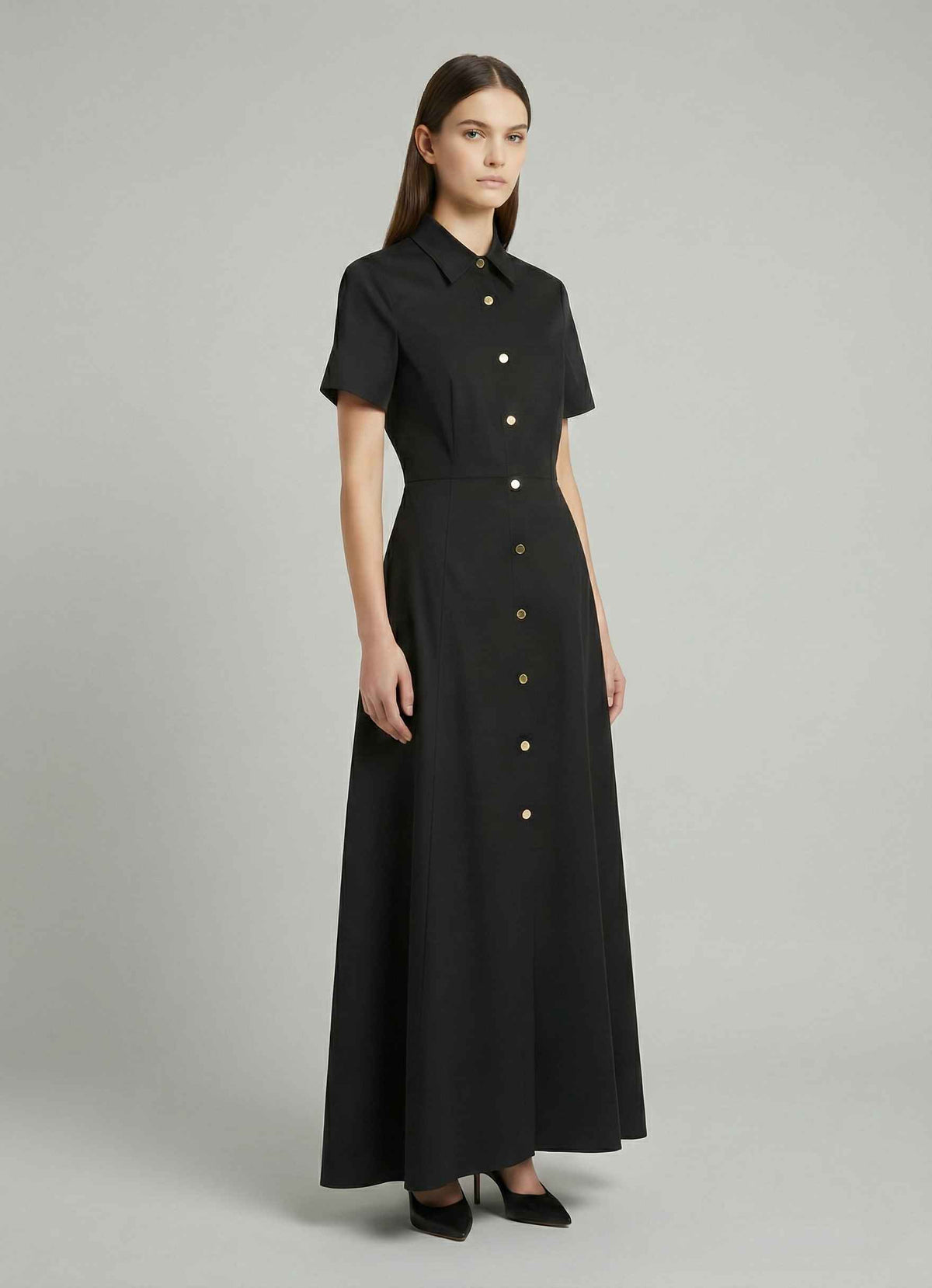 Abito chemisier midi GAELLE PARIS GAABW09757 - Nero