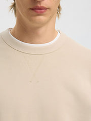 Felpa girocollo SELECTED 16099829 - Oatmeal