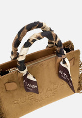 Borsa RUE MADAM CANYON MINI TOTE FRINGES - Suede Cognac