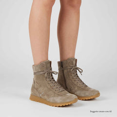 Sneaker alta CAFENOIR C1DB6101 - Taupe