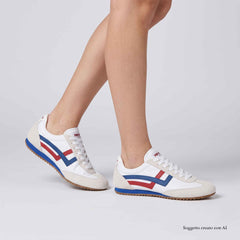 Sneaker PRO-KEDS Racer 77 - White/Red/Blue