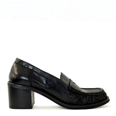 Mocassino con tacco JULIE DEE MW000 - Nero