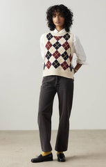 Collegiate Sweater LEVI'S A8506-0000 Argyle White Swan