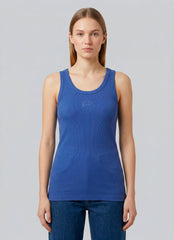 Canotta GCDS Rib Logo Lounge Tank - Royal Blue