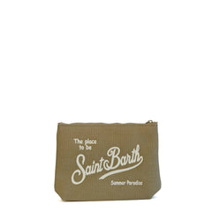 Pochette SAINT BARTH ALINE CANVAS 01336L - Beige