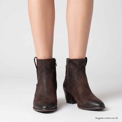 Texano ASH FLARE - Suede Testa di moro
