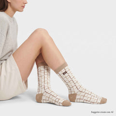 Calze UGG CLASSIC CREW 3 PACK  1181414 - Sand